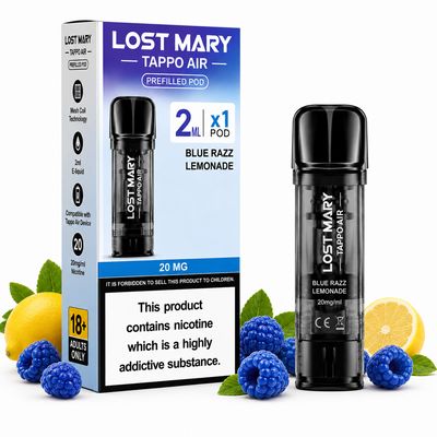 Lost Mary Tappo Air Prefilled Pod – Blue Razz Lemonade