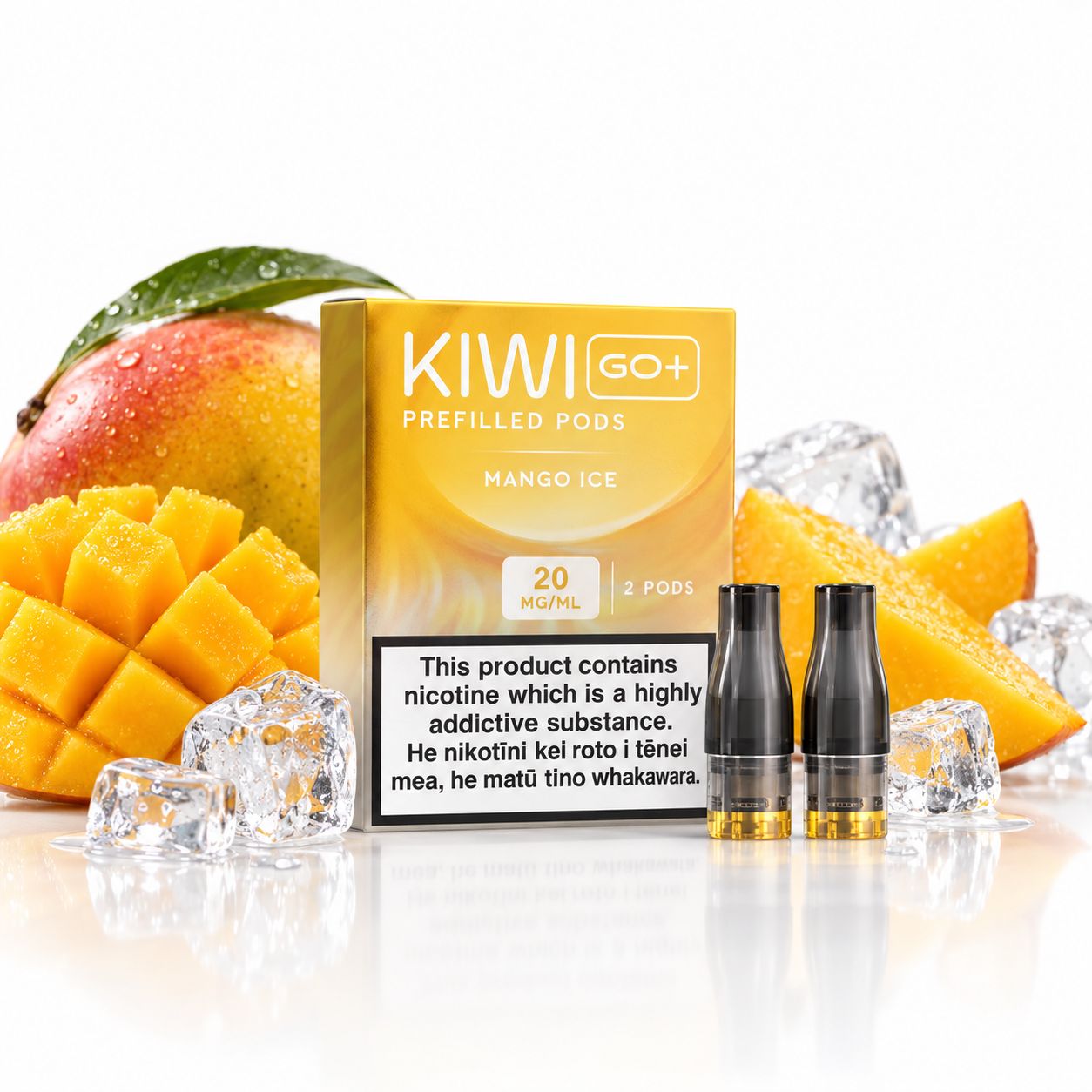 KIWI GO+ Prefilled Pods 2PCS 20mg – Mango Ice