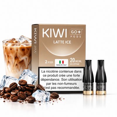 KIWI GO+ Prefilled Pods 2PCS 20mg – Latte Ice KIWI GO+ Prefilled Pods 2PCS 20mg – Latte Ice