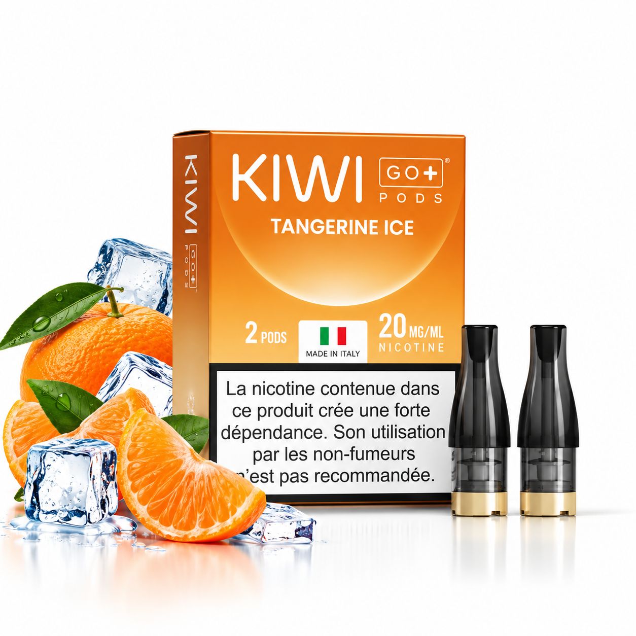 KIWI GO+ Prefilled Pods 2PCS 20mg – Tangerine Ice