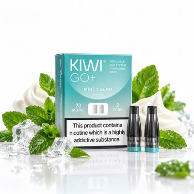 KIWI GO+ Prefilled Pods 2PCS 20mg – Mint Cream KIWI GO+ Prefilled Pods 2PCS 20mg – Mint Cream