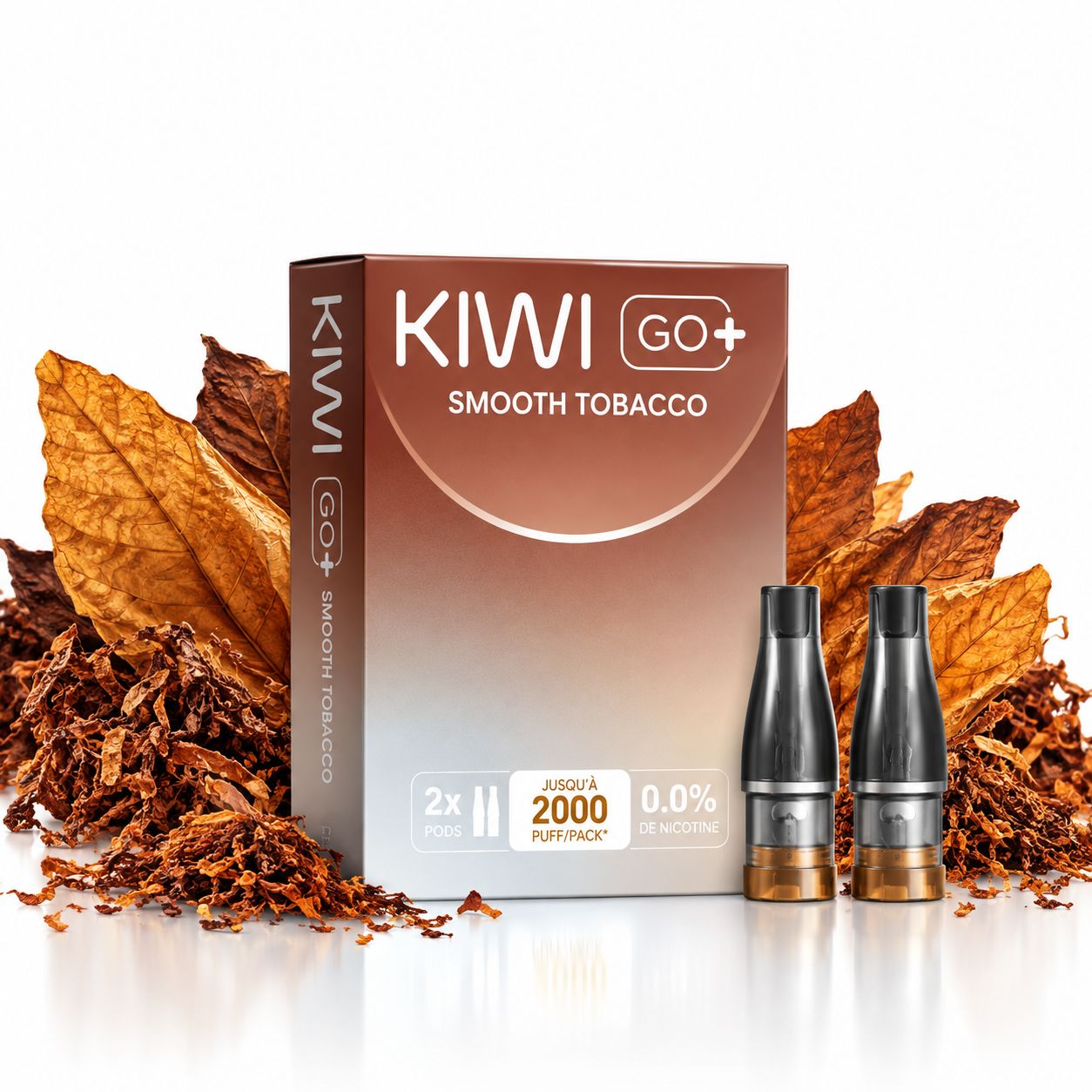 KIWI GO+ Prefilled Pods 2PCS 0mg – Caramel Tobacco