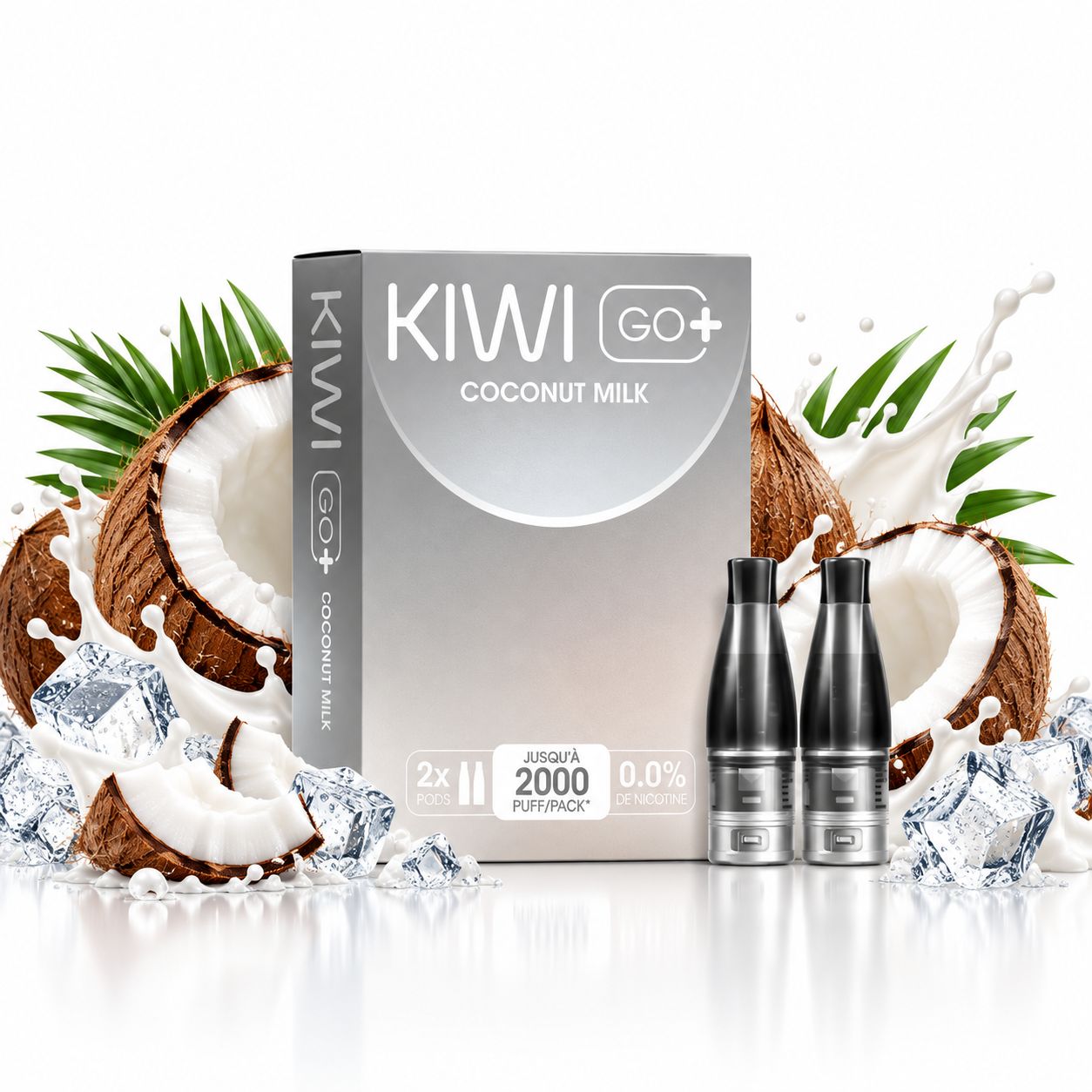 KIWI GO+ Prefilled Pods 2PCS 0mg – Coconut Milk