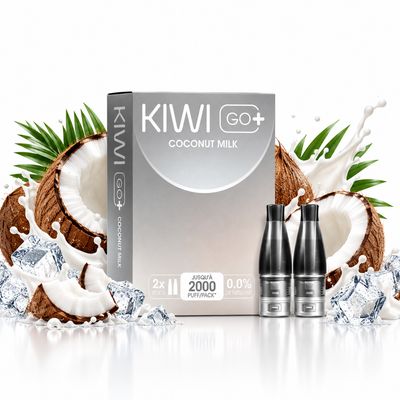 KIWI GO+ Prefilled Pods 2PCS 0mg – Coconut Milk KIWI GO+ Prefilled Pods 2PCS 0mg – Coconut Milk