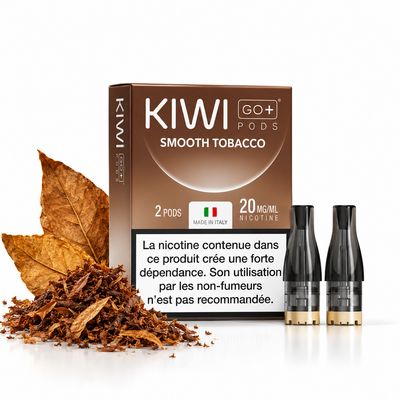 KIWI GO+ Prefilled Pods 2PCS 20mg – Smooth Tobacco KIWI GO+ Prefilled Pods 2PCS 20mg – Smooth Tobacco