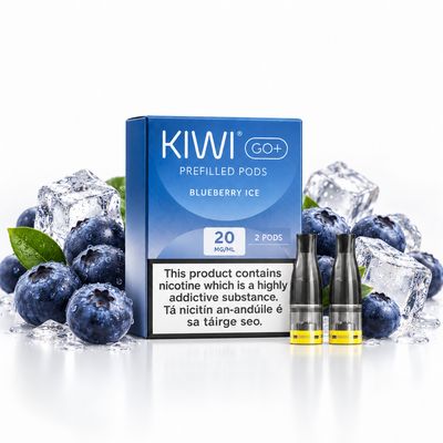 KIWI GO+ Prefilled Pods 2PCS 20mg – Blueberry Ice KIWI GO+ Prefilled Pods 2PCS 20mg – Blueberry Ice