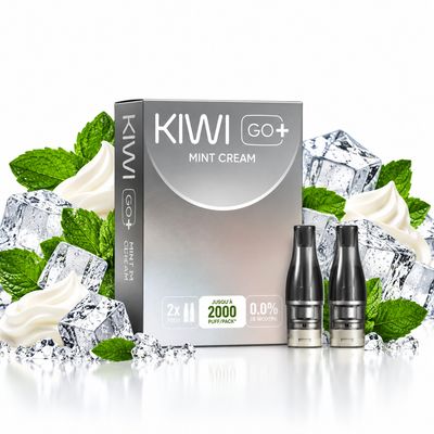 KIWI GO+ Prefilled Pods 2PCS 0mg – Mint Cream KIWI GO+ Prefilled Pods 2PCS 0mg – Mint Cream