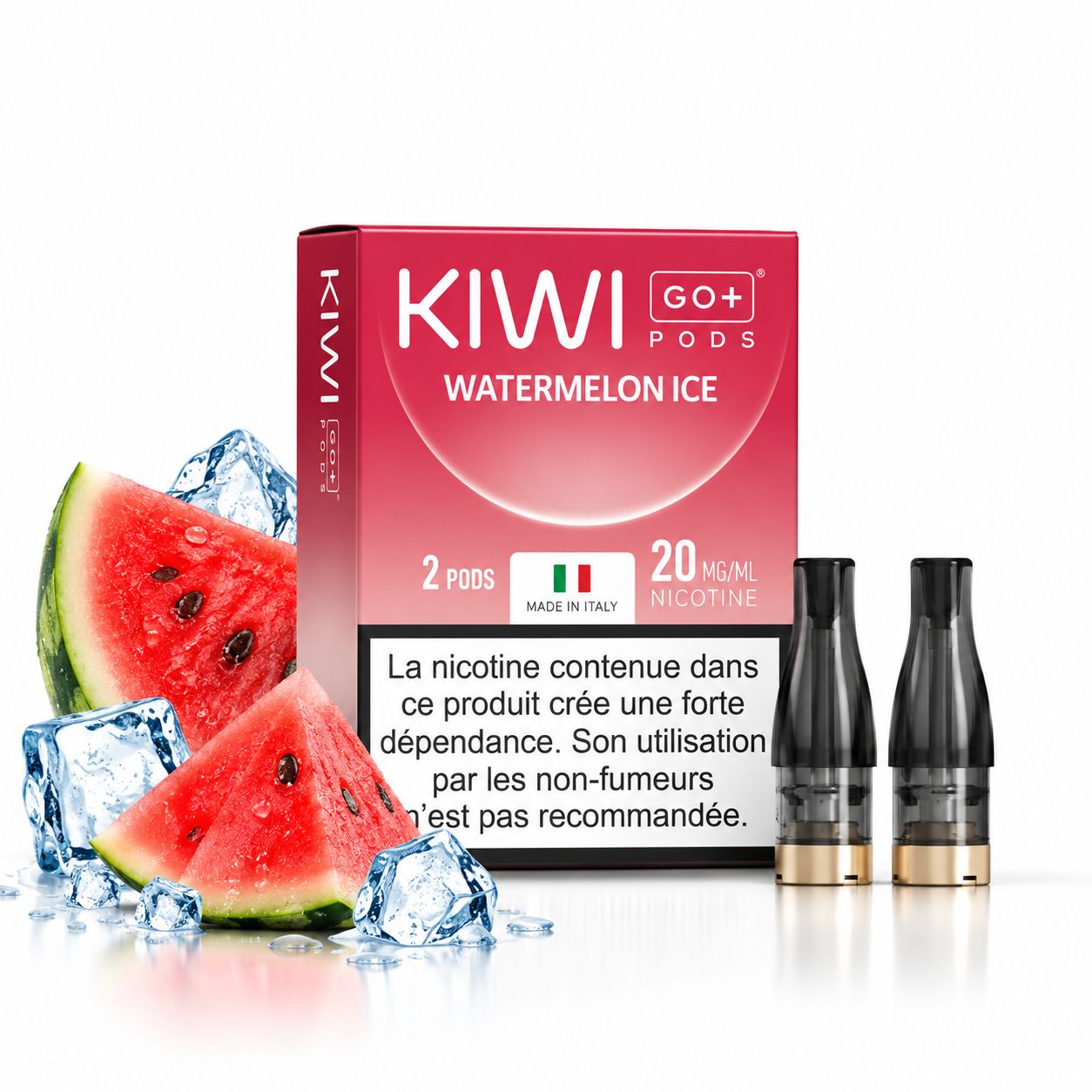 KIWI GO+ Prefilled Pods 2PCS 20mg – Watermelon Ice