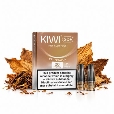 KIWI GO+ Prefilled Pods 2PCS 20mg – Dry Tobacco KIWI GO+ Prefilled Pods 2PCS 20mg – Dry Tobacco