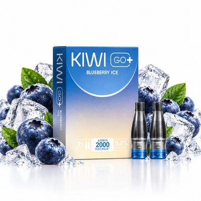 KIWI GO+ Prefilled Pods 2PCS 0mg – Blueberry Ice KIWI GO+ Prefilled Pods 2PCS 0mg – Blueberry Ice