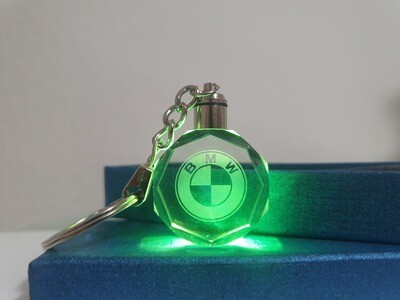 Kristall 3D Schlüsselanhänger BMW Logo
