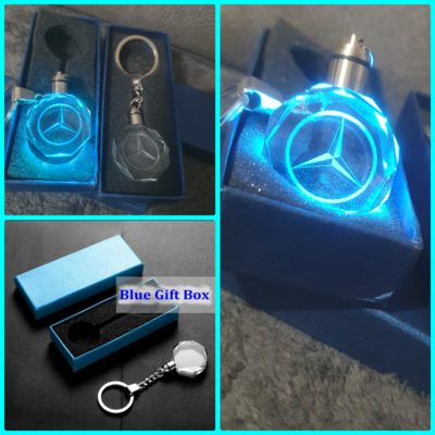 Kristall 3D Schlüsselanhänger Auto Logo M.Benz Stern