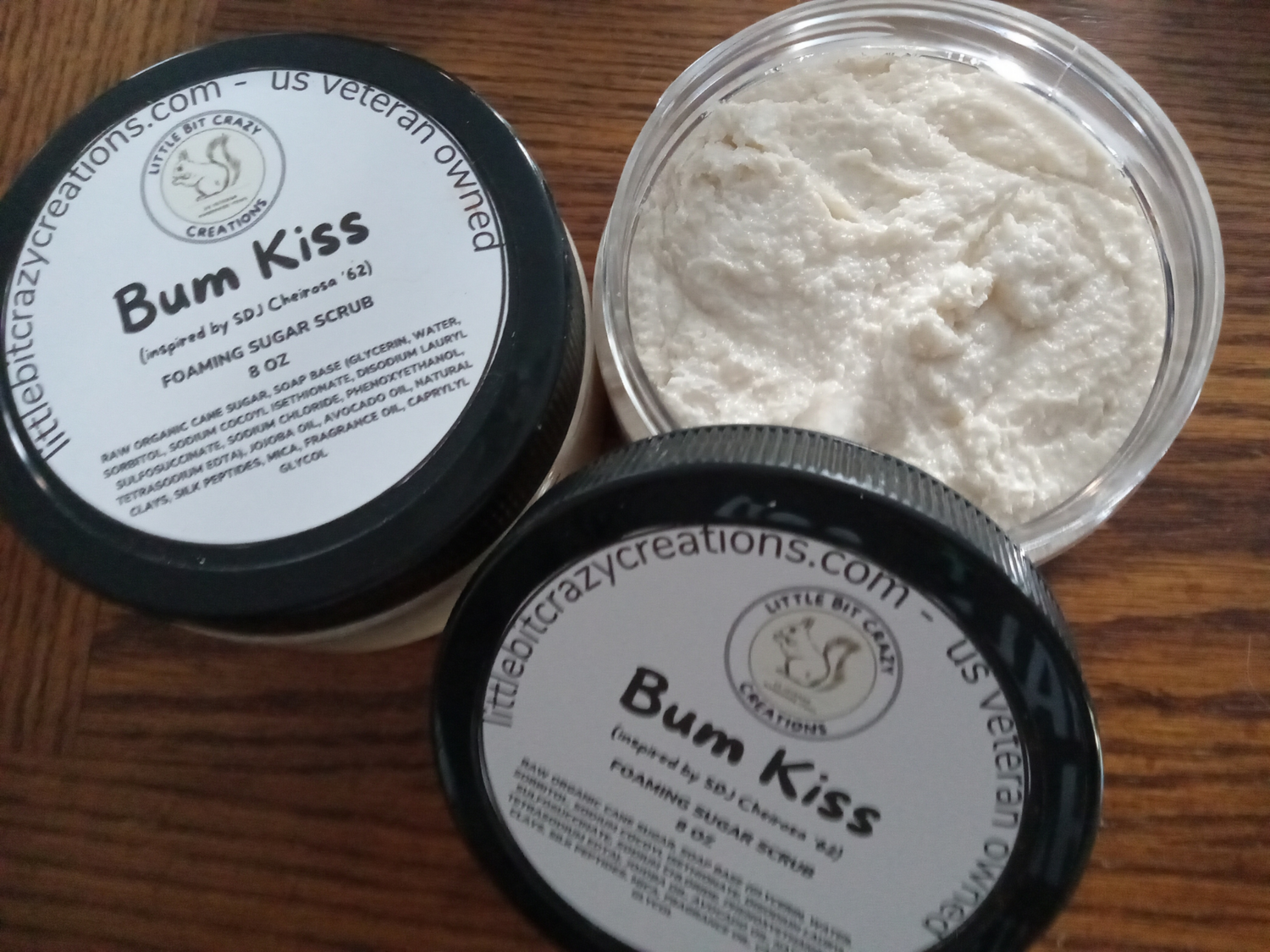 8oz Bum Kiss Foaming Sugar Scrub