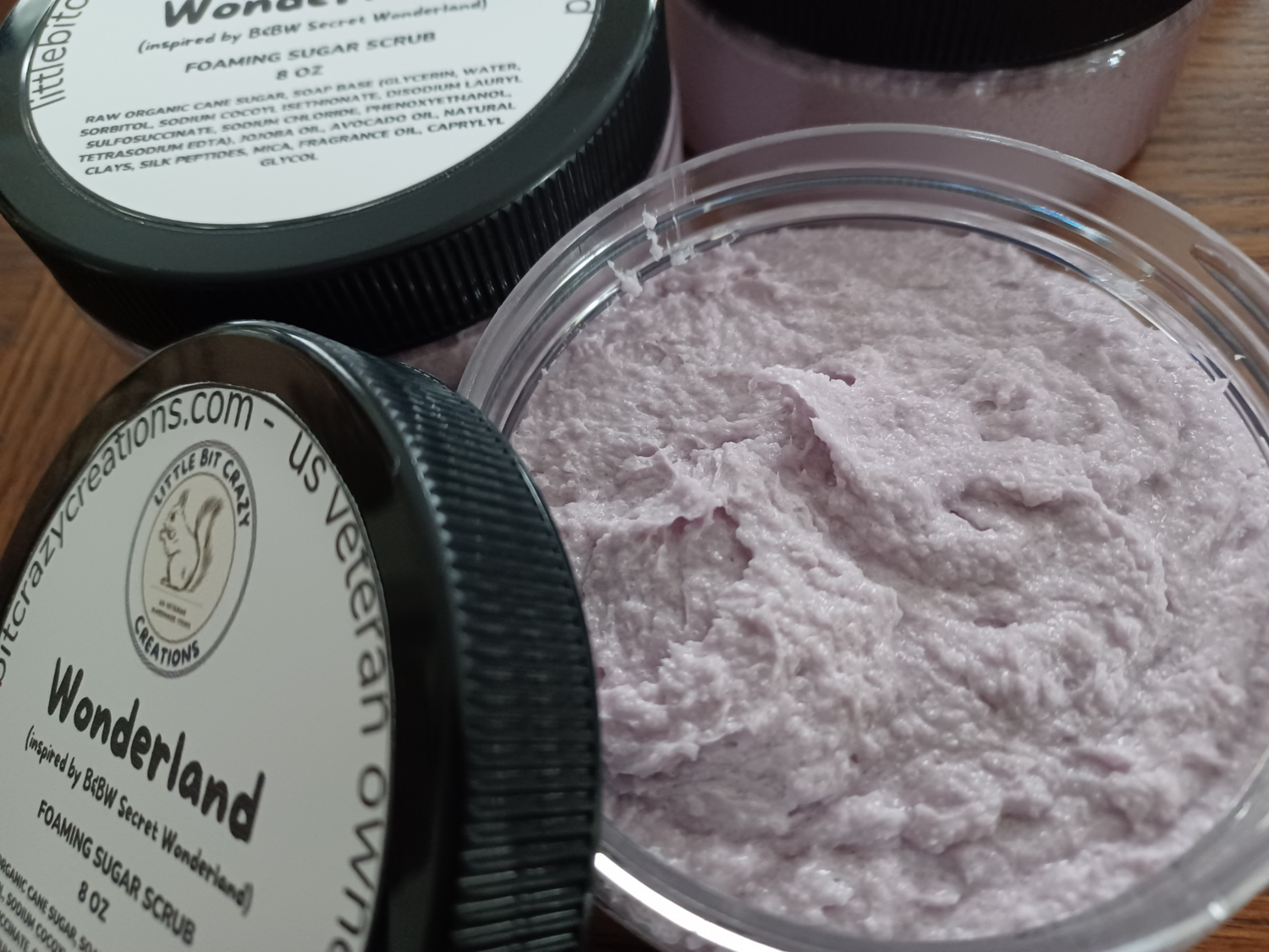 8oz Wonderland Foaming Sugar Scrub