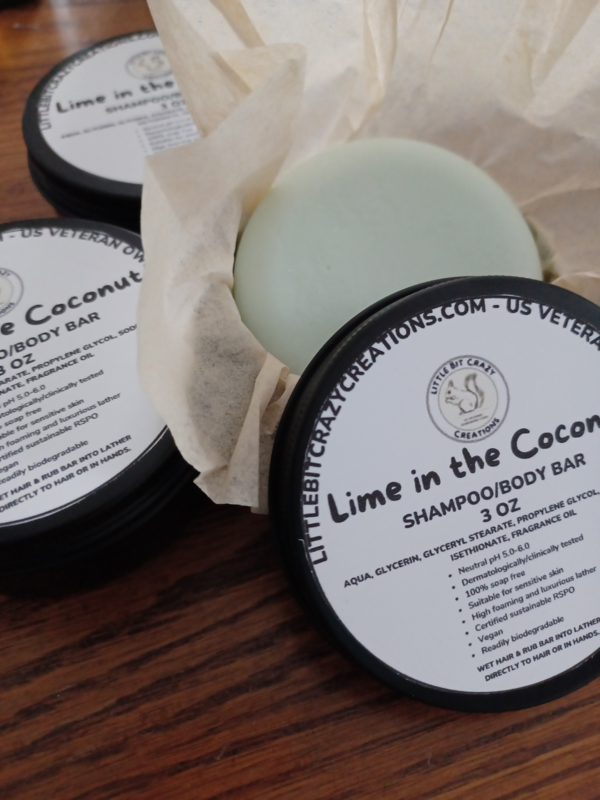 3oz Lime in The Coconut Shampoo/Body Bar