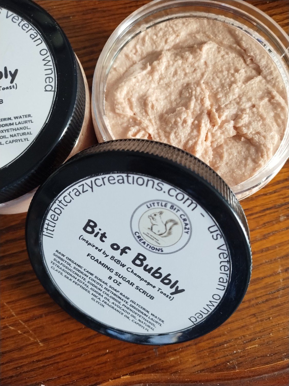 8oz Bit of Bubbly Foaming Sugar Scrub