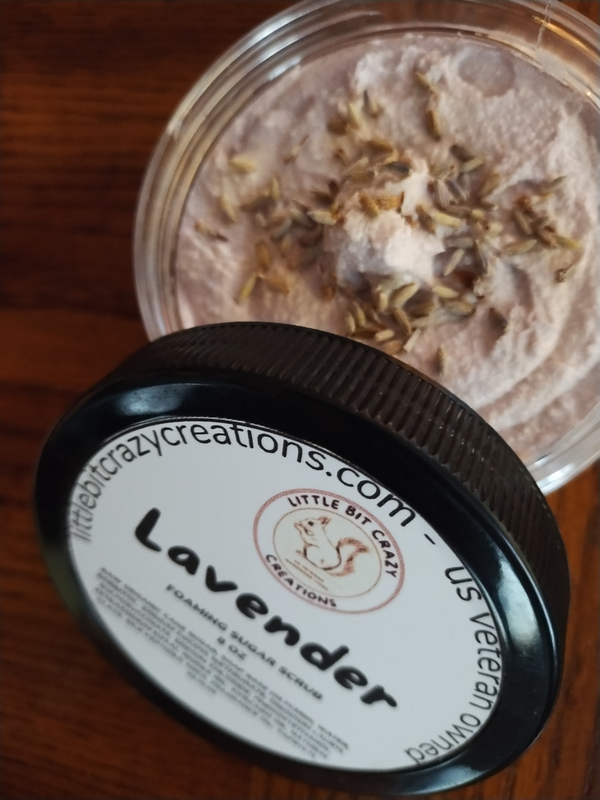 8oz Lavender Foaming Sugar Scrub