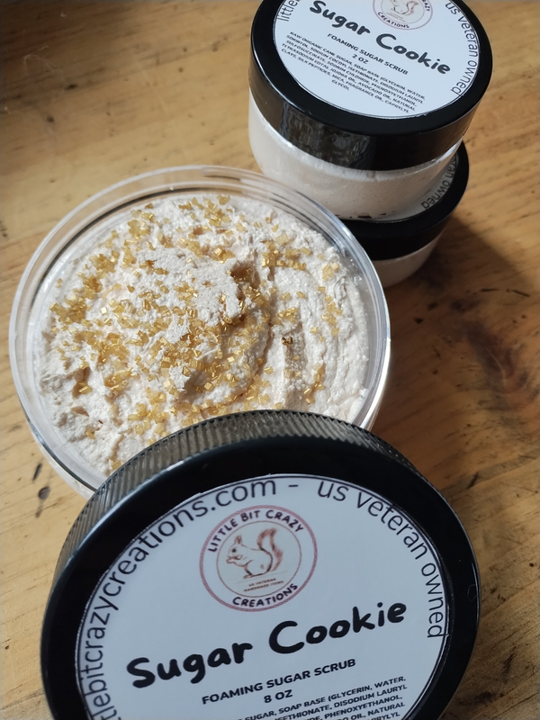 8oz Sugar Cookie Foaming Sugar Scrub
