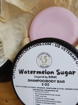 3oz WATERMELON SUGAR SHAMPOO/BODY BAR