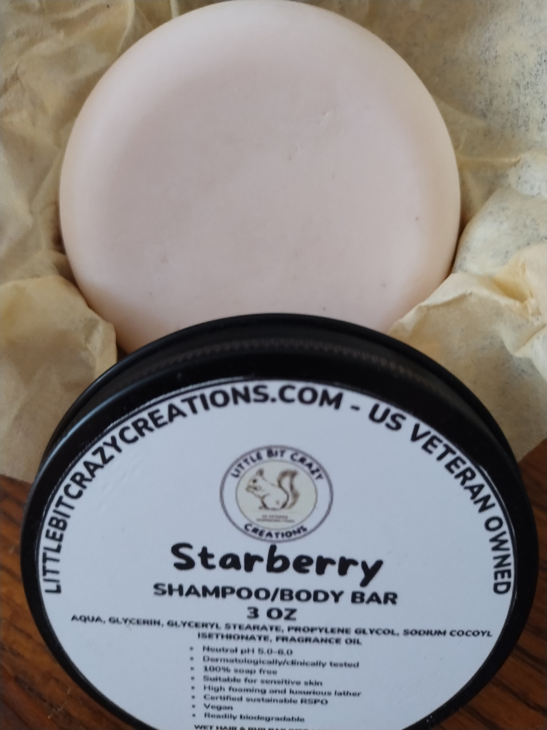 3oz Starberry Shampoo/Body Bar