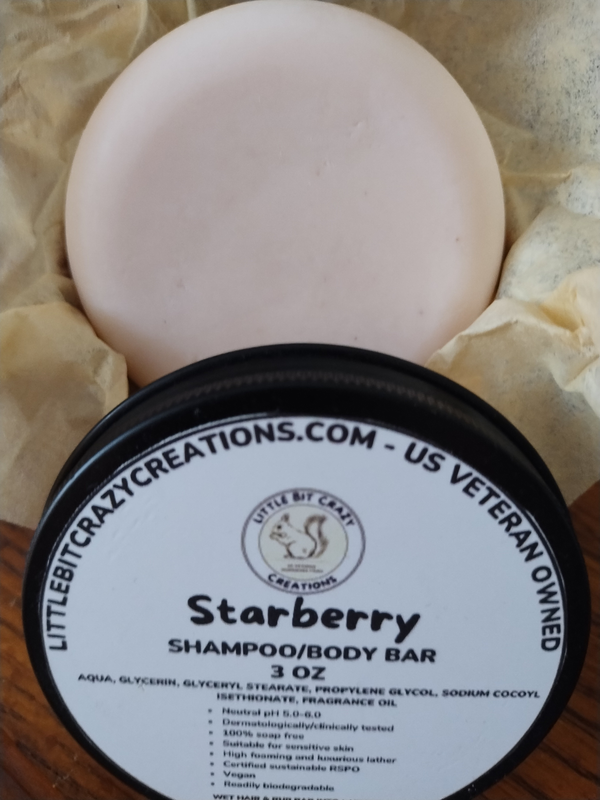 3oz Starberry Shampoo/Body Bar