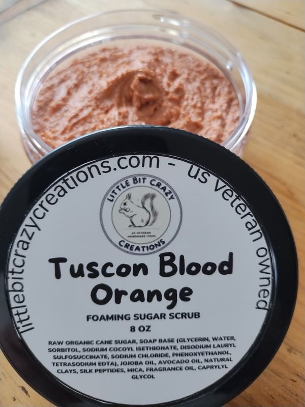 8oz Tuscon Blood Orange Foaming Sugar Scrub
