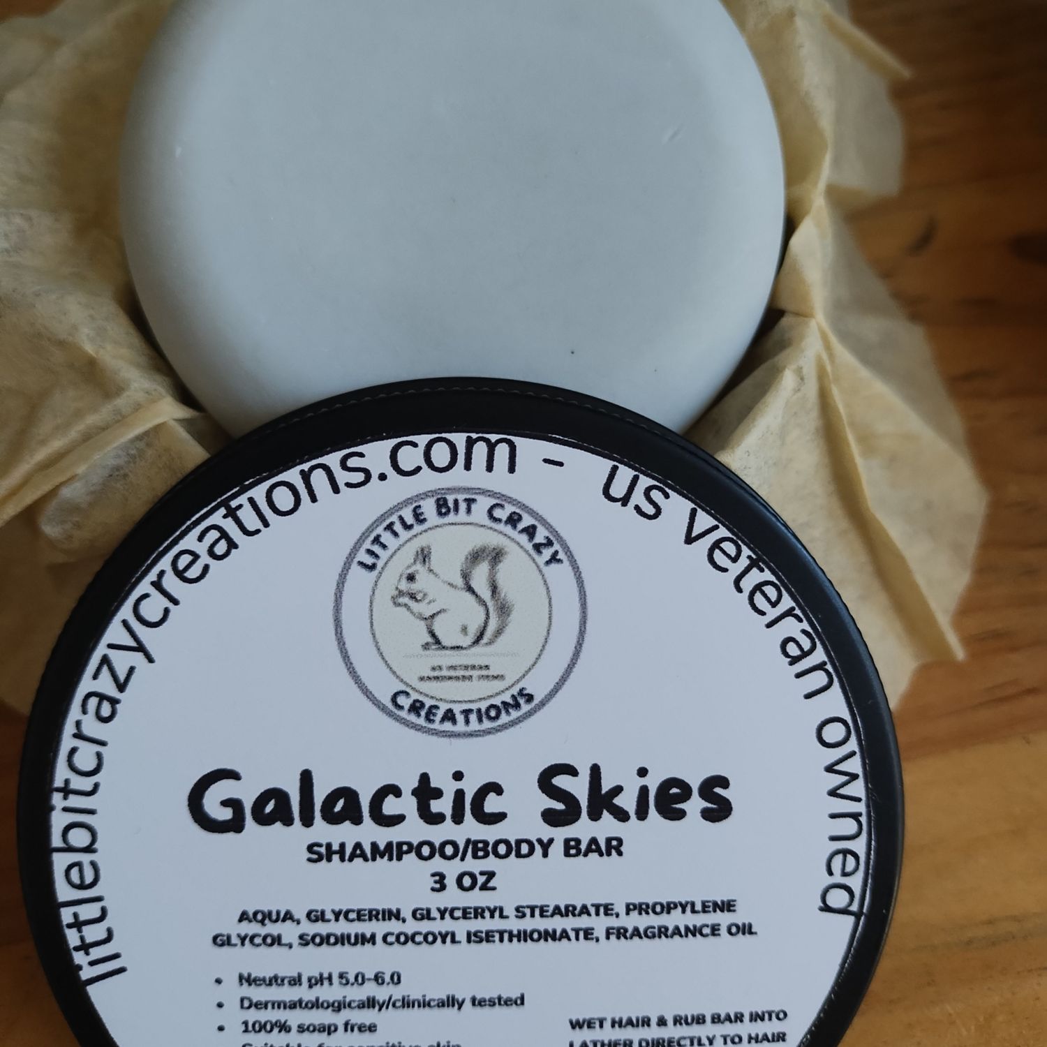 3oz Galactic Skies Shampoo/Body Bar