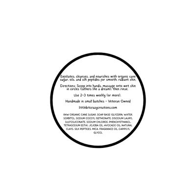 8oz WARM FLANNEL FOAMING SUGAR SCRUB