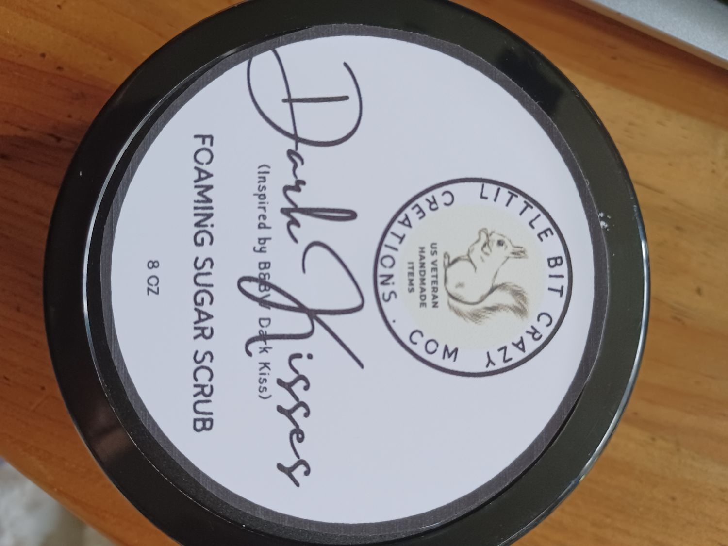 8oz DARK KISSES FOAMING SUGAR SCRUB