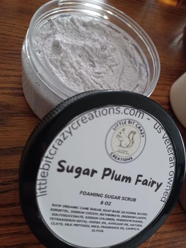 8oz SUGAR PLUM FAIRY FOAMING SUGAR SCRUB