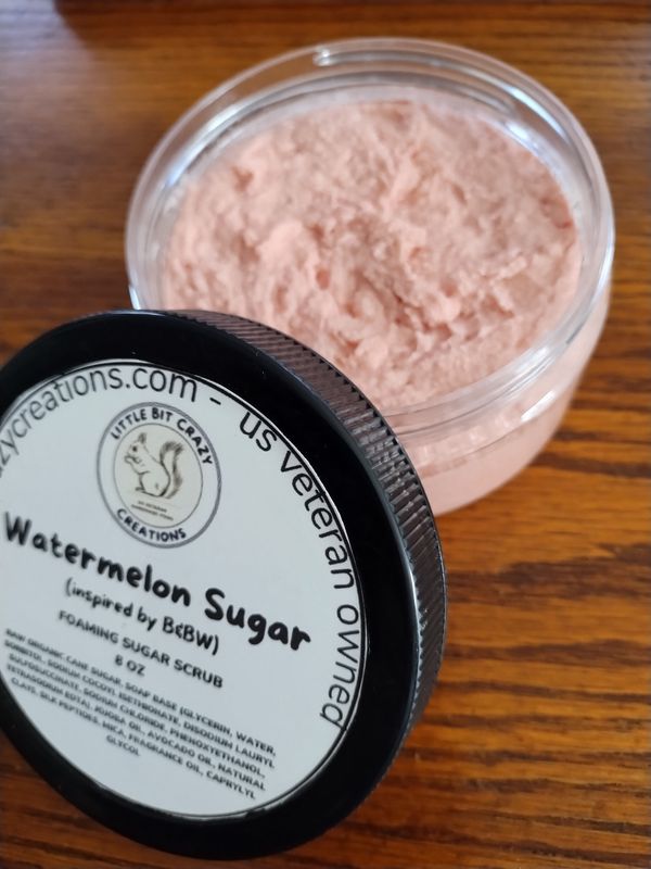 8oz WATERMELON SUGAR FOAMING SUGAR SCRUB