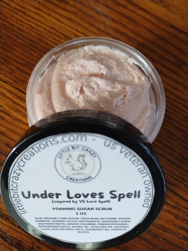 8oz UNDER LOVE'S SPELL FOAMING SUGAR SCRUB