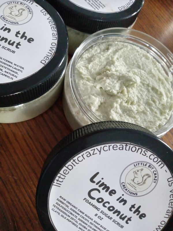 8oz LIME IN THE COCONUT FOAMING SUGAR SCRUB
