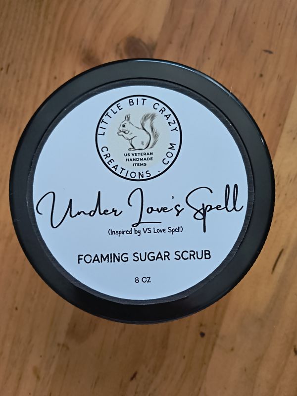 8oz UNDER LOVE'S SPELL Foaming Sugar Scrub
