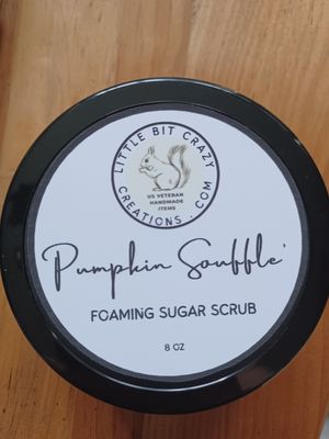 8oz PUMPKIN SOUFFLE FOAMING SUGAR SCRUB