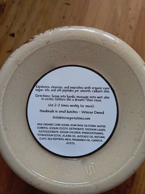 8oz AMBER PLUM &amp; VANILLA WOOD Foaming Sugar Scrub