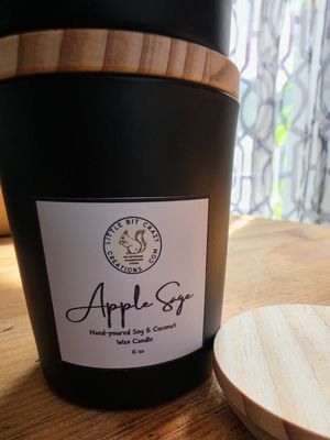 6 oz APPLE SAGE Hand Poured Coconut &amp; Soy Wax Candle