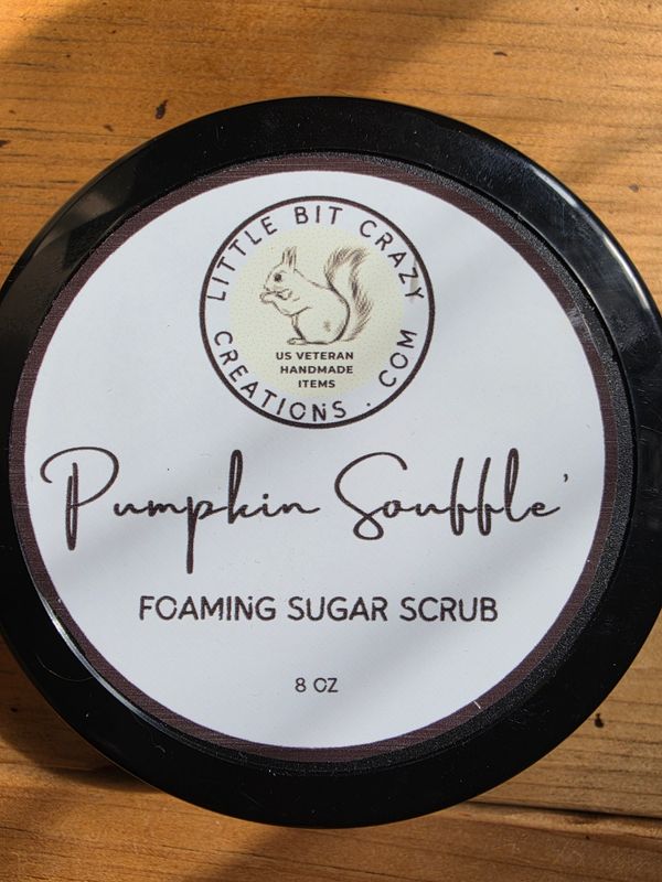 8oz PUMPKIN SOUFFLE' Foaming Sugar Scrub