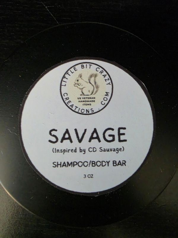 3oz SAVAGE Shampoo/Body Bar