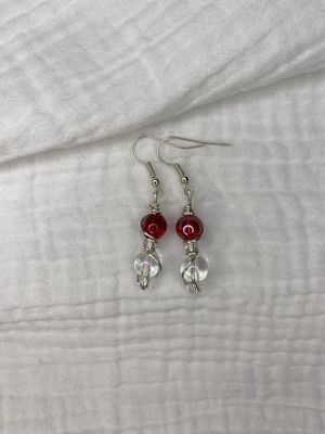 Glowing Wrapped Glass Earrings