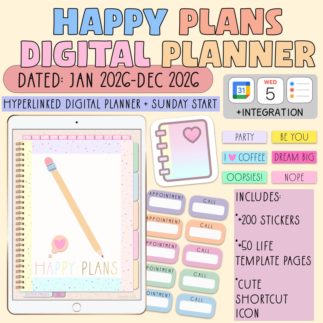 Happy Plans Planner (2026)