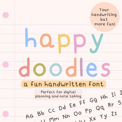 Happy Doodles Font