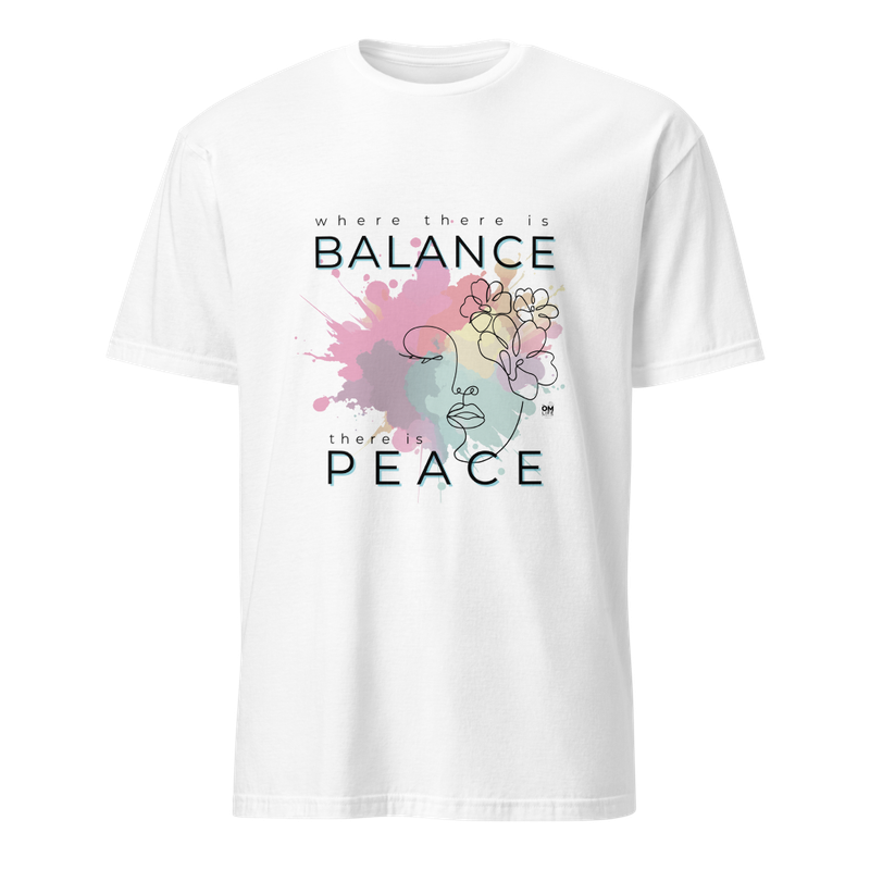 &quot;BALANCE-PEACE&quot; Watercolors Inspiration Series - Unisex T-Shirt from The OM Life Now
