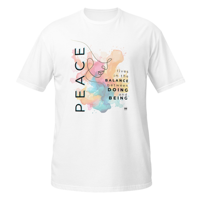 &quot;PEACE&quot; Watercolor Inspirations Series Unisex T-Shirt from The OM Life Now