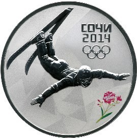 РФ. 2014. 3 рубля. СПМД. Серия: XXII Олимпийские зимние игры и XI Паралимпийские зимние игры 2014 в г. Сочи. Фристайл. 0.925 Серебро 1.00 Oz, ASW., 33.94 g. PROOF. Mintage: <35,000 РФ. 2014. 3 рубля. СПМД. Серия: XXII Олимпийские зимние игры и XI Паралимпийские зимние игры 2014 в г. Сочи. Фристайл. 0.925 Серебро 1.00 Oz, ASW., 33.94 g. PROOF. Mintage: <35,000