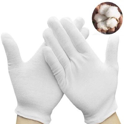 Одна пара перчаток из 100% хлопка. Размер: M-XXL. Производство: Россия.
