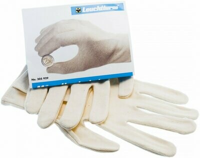 Одна пара перчаток из 100% хлопка. Размер: M-XXL. Производство: Германия. Lighthaus / Leuchtturm