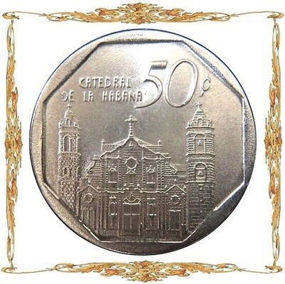 Cuba. 50 centavos. CUC. Circulation coins.