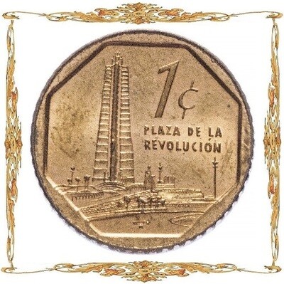 Cuba. 1 centavo CUC. Circulation coins.