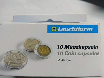 Капсулы для монет 36.00 мм. 1 * 10 шт. Lighthaus / Leuchtturm.